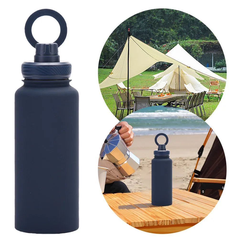 For MagSafe 1000ML Insulated Bottle Water Bottle with Rotating Phone Holder Thermal Water Cup Thermal Mug for Outdoor Sports