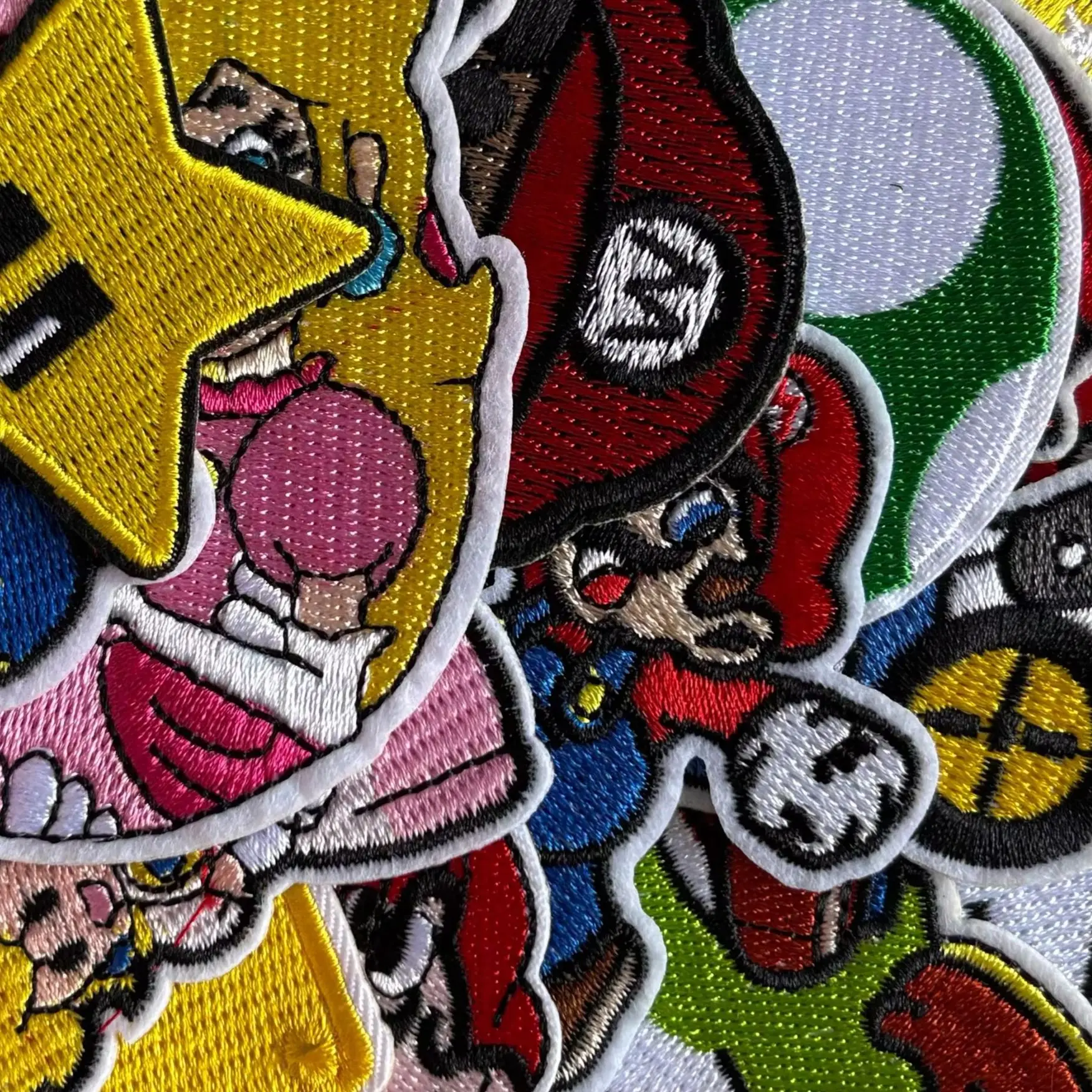 

1/21Pcs BEAST KINGDOM Anime Mario Mushroom Ghost Kids T-shirt Patches DIY Iron on Clothes Embroidery Fabric Repair Hole applique
