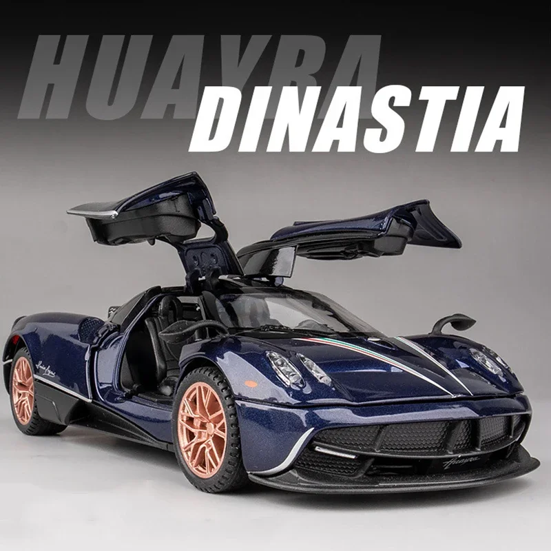 

1:32 Pagani Huayra Dinastia, литые под давлением игрушечные транспортные средства, модель автомобиля из сплава, игрушечный автомобиль для мальчиков, имитация звука, свет, коллекционные детские игрушки в подарок