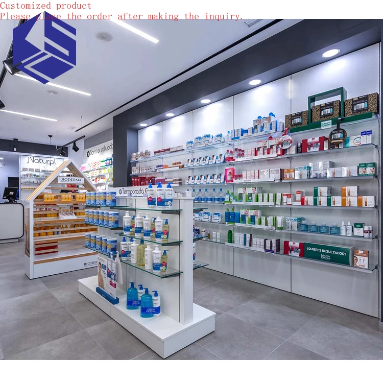 

Custom.Commerical Modern Senior Retail Metal Pharmacy Shelves for Pharmacy Shop