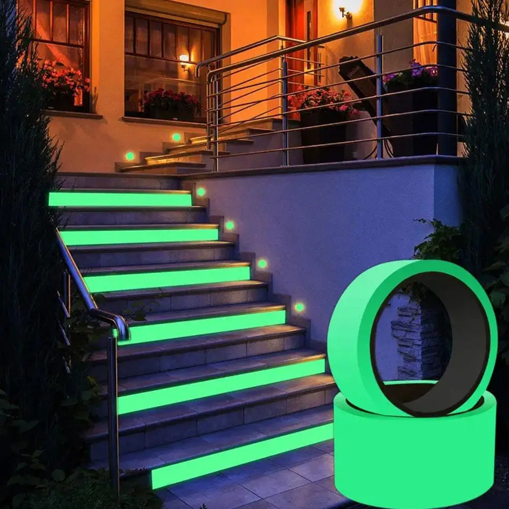 Luminous Tape 5m Dark Green Self-adhesive Tape Night Vision Glow In Dark Safety Warning Security Stage Home Decoration Tapes