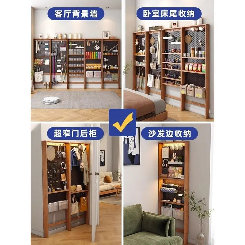 hole board thin solid wood porch thin  living room rack storage   cheese side