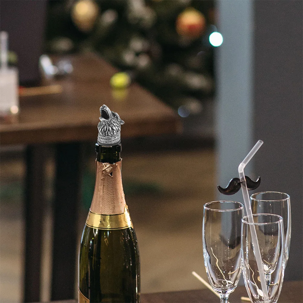 2 шт., носик для вина с головой волка, цинковый сплав, бронза, аэратор, пробка, графин, инструмент для виски, пива, ликера, бара, кухонного использования