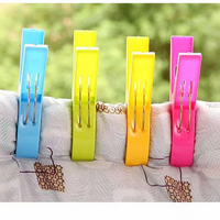 4pcs/set Beach Towel Clips Plastic Quilt Pegs for Laundry Sunbed Lounger Clothes Pegs Home Bathroom Organization