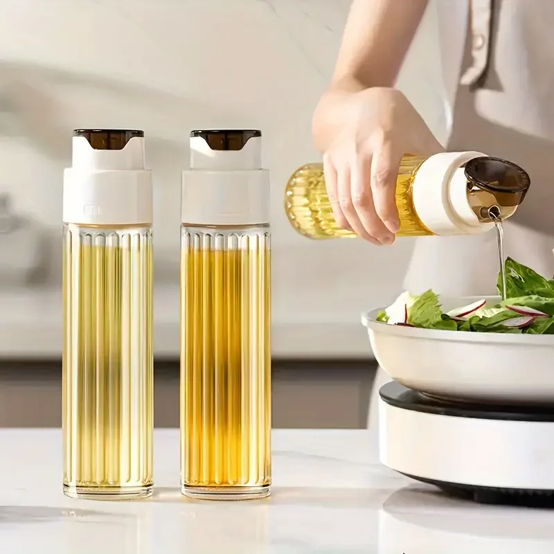 1pcs Automatic Open-Close Oil Bottle Leak-Proof Convenient Pouring Oil Bottle Household Kitchen Oil Jug Kitchen Utensil