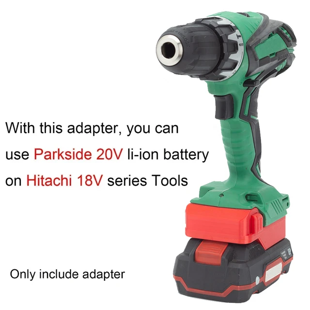 Battery Convert Adapter for Lidl Parkside X20V Li ion to for Hitachi for HiKOKI 18V Cordless Tools Not include battery