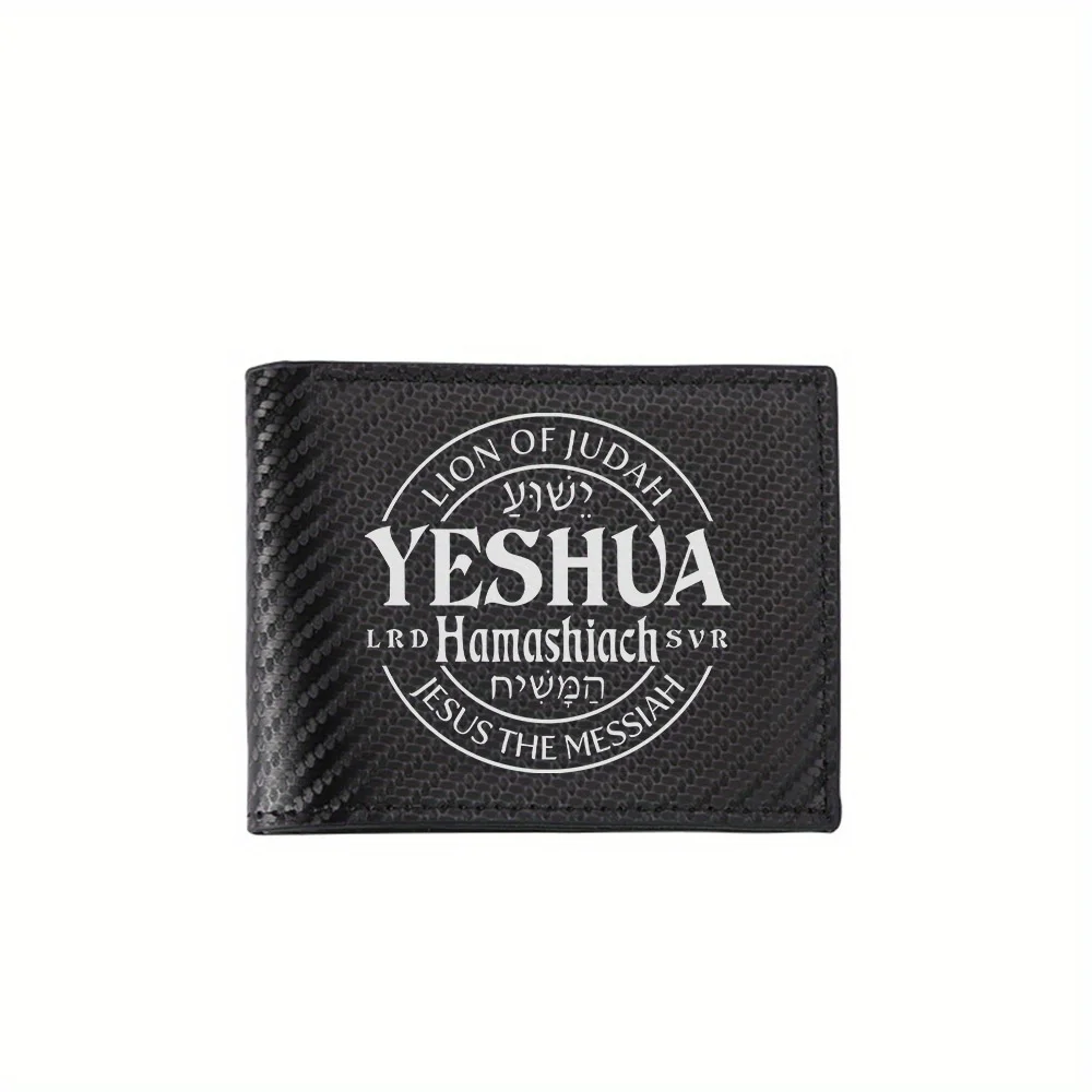 Lion of Judah,Yeshua,Messiah Men's Wallets Simple Business Modern Stylish Printing Design Gifts For Father Boyfriend Christmas L