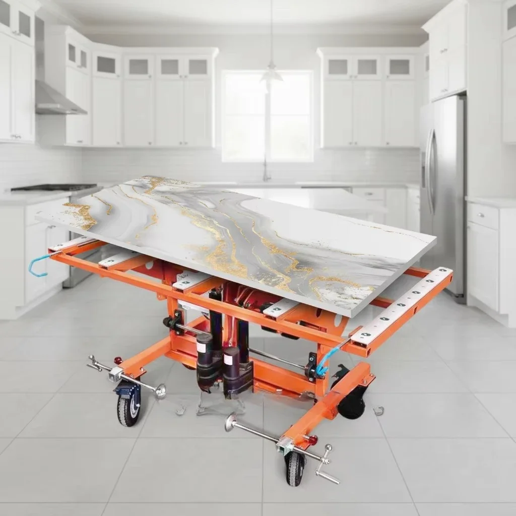 # for Retail Speedone Metal 900mm Max Height New Electric Lift Slab Transport Cart for Kitchen Countertop Installation Granite