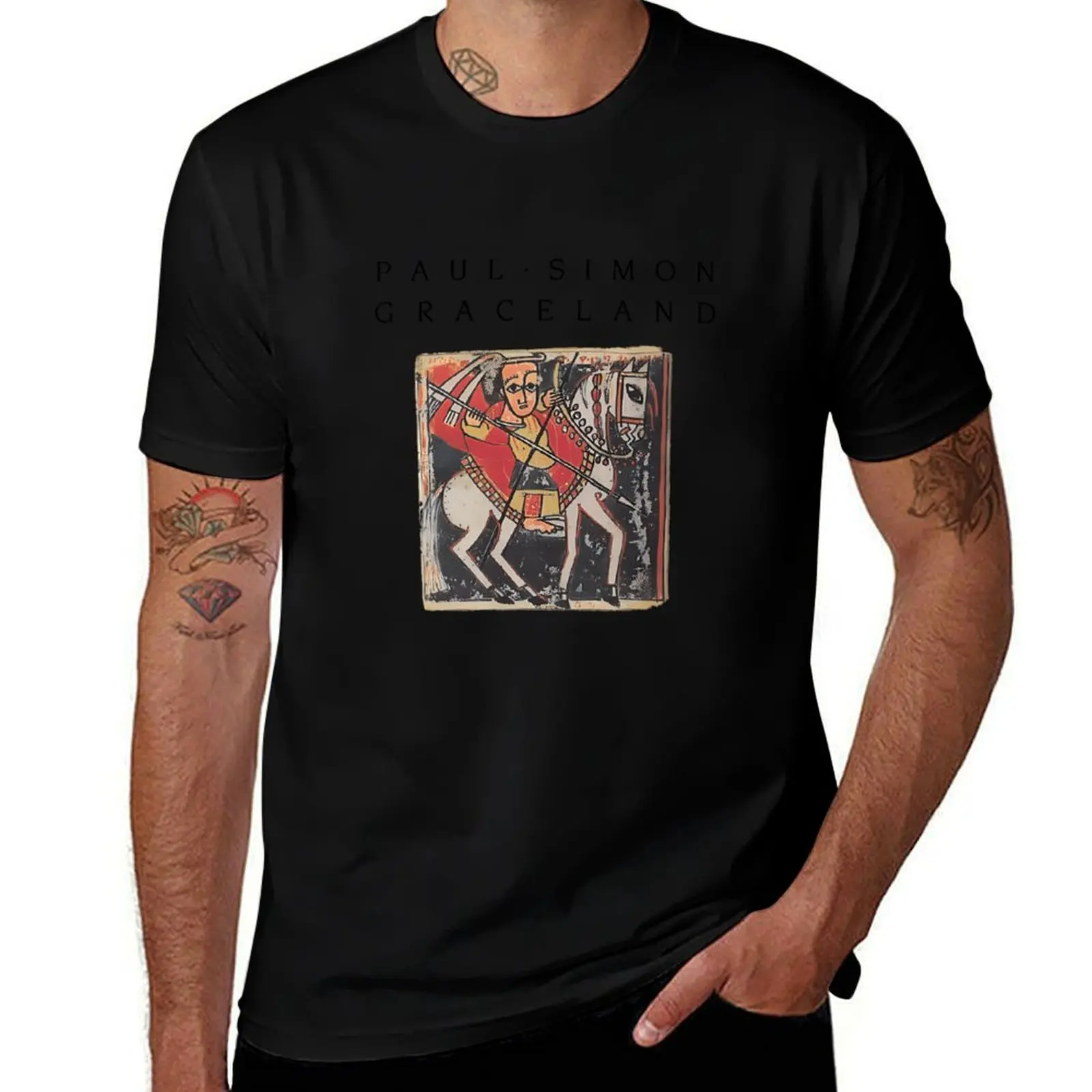 

Classic Simon Paul Graceland T-Shirt Simple Graphic Design T-Shirt