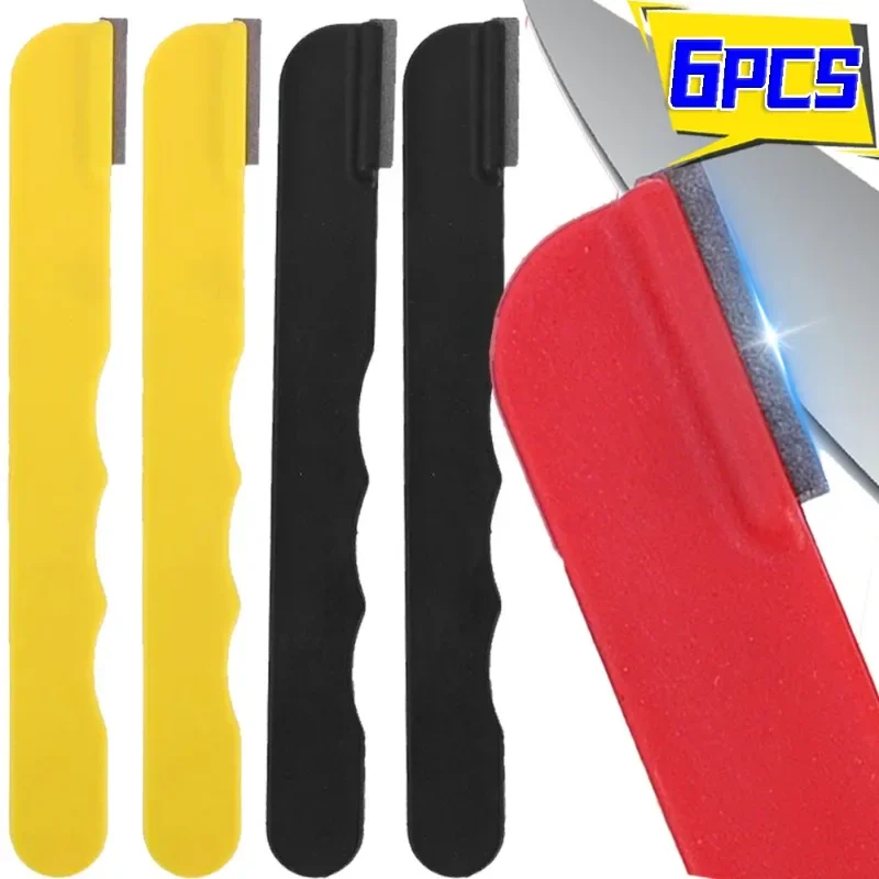 6/1PCS Portable Knife Sharpener Alloy Steel Quick Sharpeners Manual Knives Grinding Sharpenering Stone Kitchen Scissor Scraper