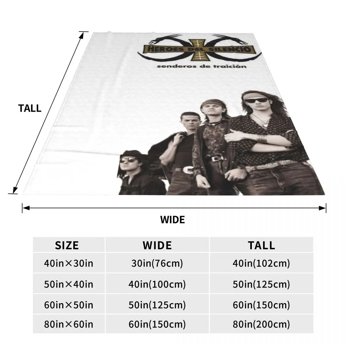 Soft Durable Blankets Picnic Heroes Del Silencio Throw Blanket Music Tour Concert Flannel Bedspread Bedroom Print Sofa Bed Cover