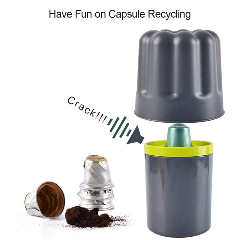 1 Piece Aluminium Coffee Capsule Recycler Box Capsule Coffee Grounds Bucket Small Size Coffee Capsule Recycling Bucket Tool