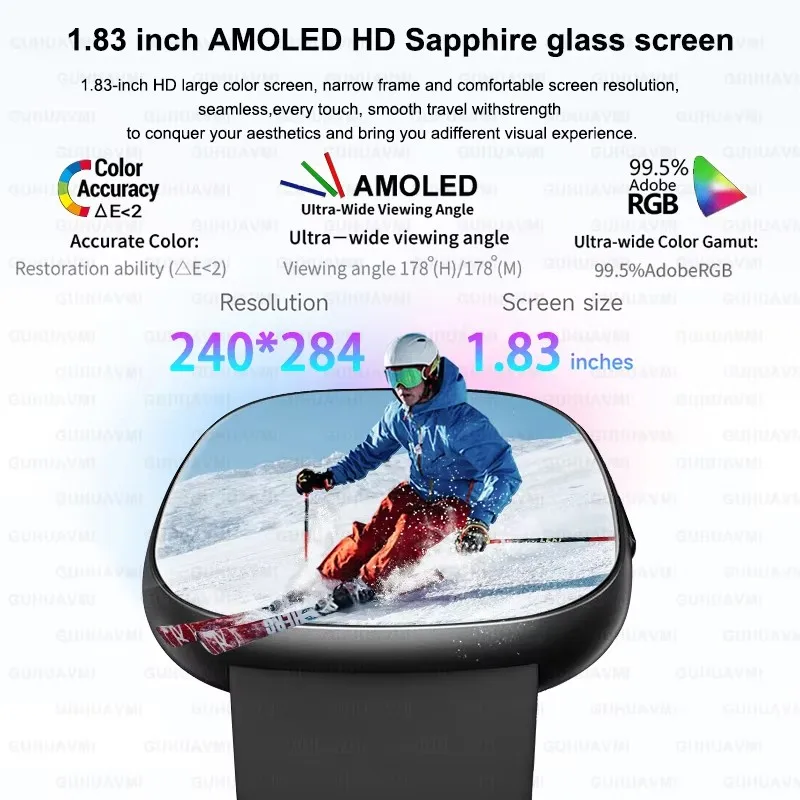 2024 Nowa moda Sportowy smartwatch dla mężczyzn Kobiety IP67 Wodoodporne połączenie Bluetooth 120+ Tryb sportowy Smartwatch z trackem fitness dla IOS