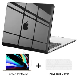 Kristal kılıf Apple Macbook Pro 16 A2780 A2485 dizüstü bilgisayarlar için koruyucu kapak Mac kitap Pro hava 15 A2141 A1398 A1286 A1707 A1990