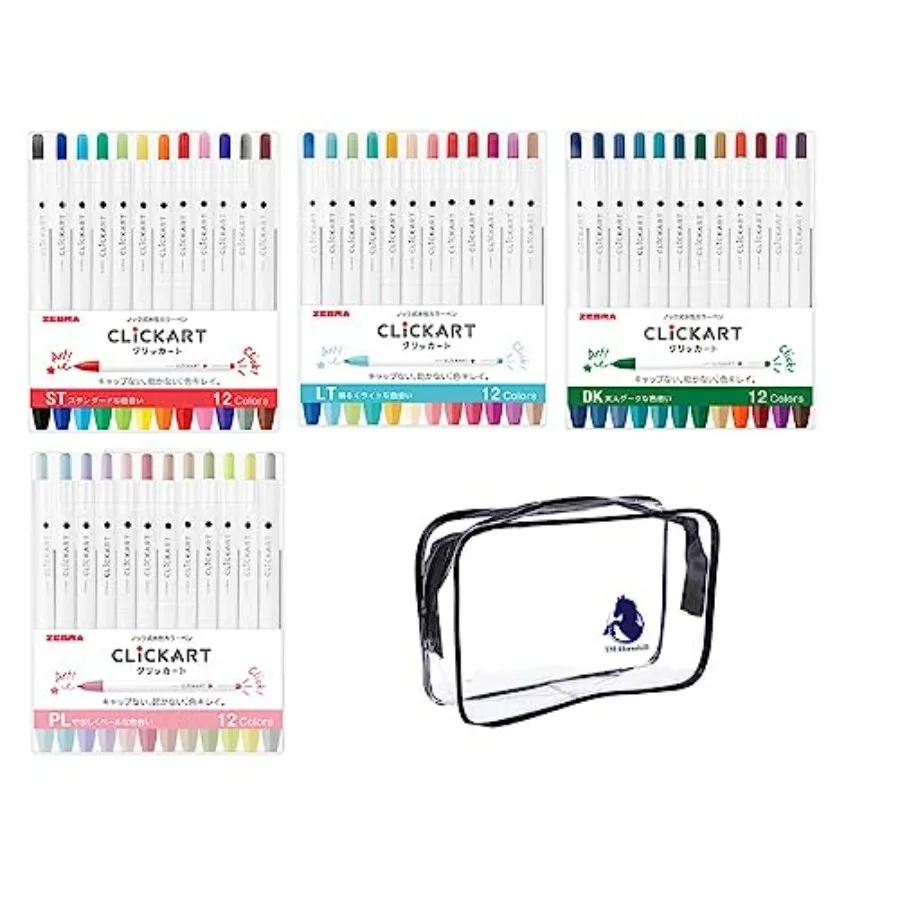 

Zebra Clickart Water-Based Markers, 48 Colors, Case Included