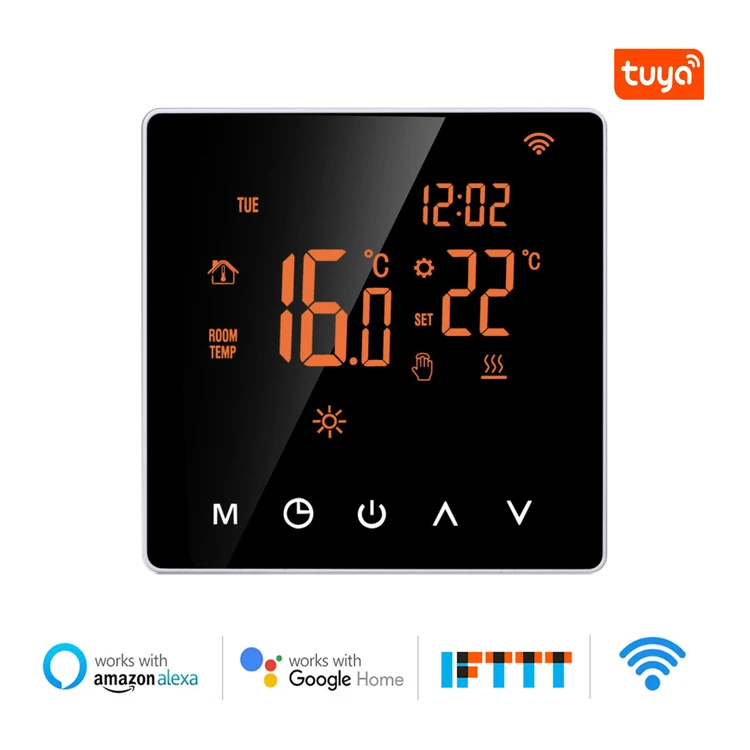 Tuya Wi-Fi Smart Thermostat 16A for Electric Floor Heating Works with Alexa Google Home