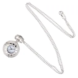 Personality Quartz Pocket Watch Fashion Lightweight Pendant Small Pocket Watch With Long Chain Exquisite Carved Decoration Watch