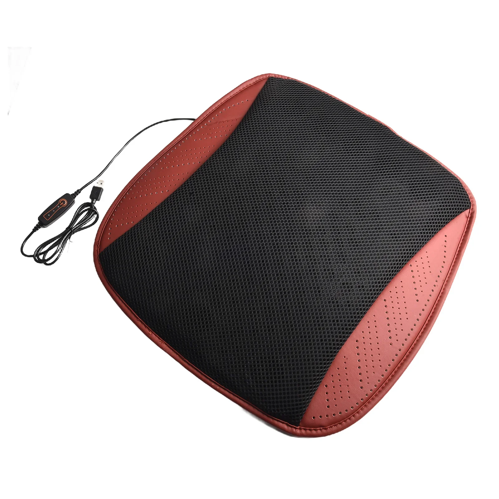 

1pcs Car Summer Cooling Seat Cushion With USB 8Fan 3Levels Adjustable Cooling Cushion Double-layer 3D Ice Silk Seat Covers