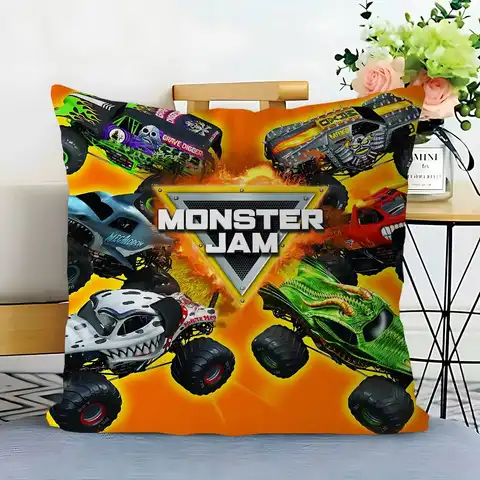 M-Monster Jam Truck Kudde Anime Kudde Bäddsoffa Huvud Örngott Kuddfodral 45x45 Cm Mode 10 best sales monsterjam - №1