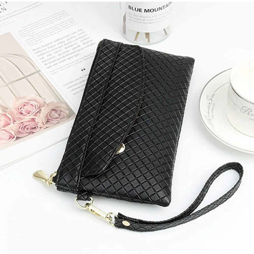 PU Leather Women Wallet Durable Portable Large Capacity Female Purse Multipurpose Coin Pocket Women