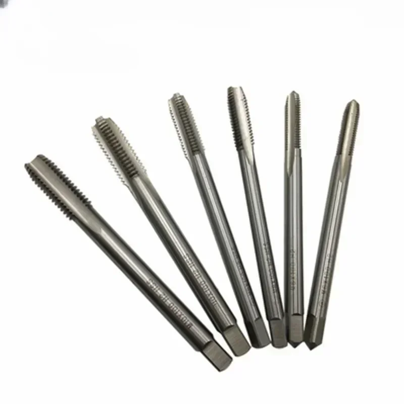 

5pcs M0.8 M1 M1.2 M1.4 M1.6 M1.8 M2 M3 Machine tapping spiral point straight flute micro hole cnc screw tap metric plug taps