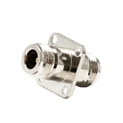 Adaptateur coaxial RF à 4 trous, 1 pièce, Jack femelle vers Jack femelle, convertisseur nickelé, nouveau, vente en gros