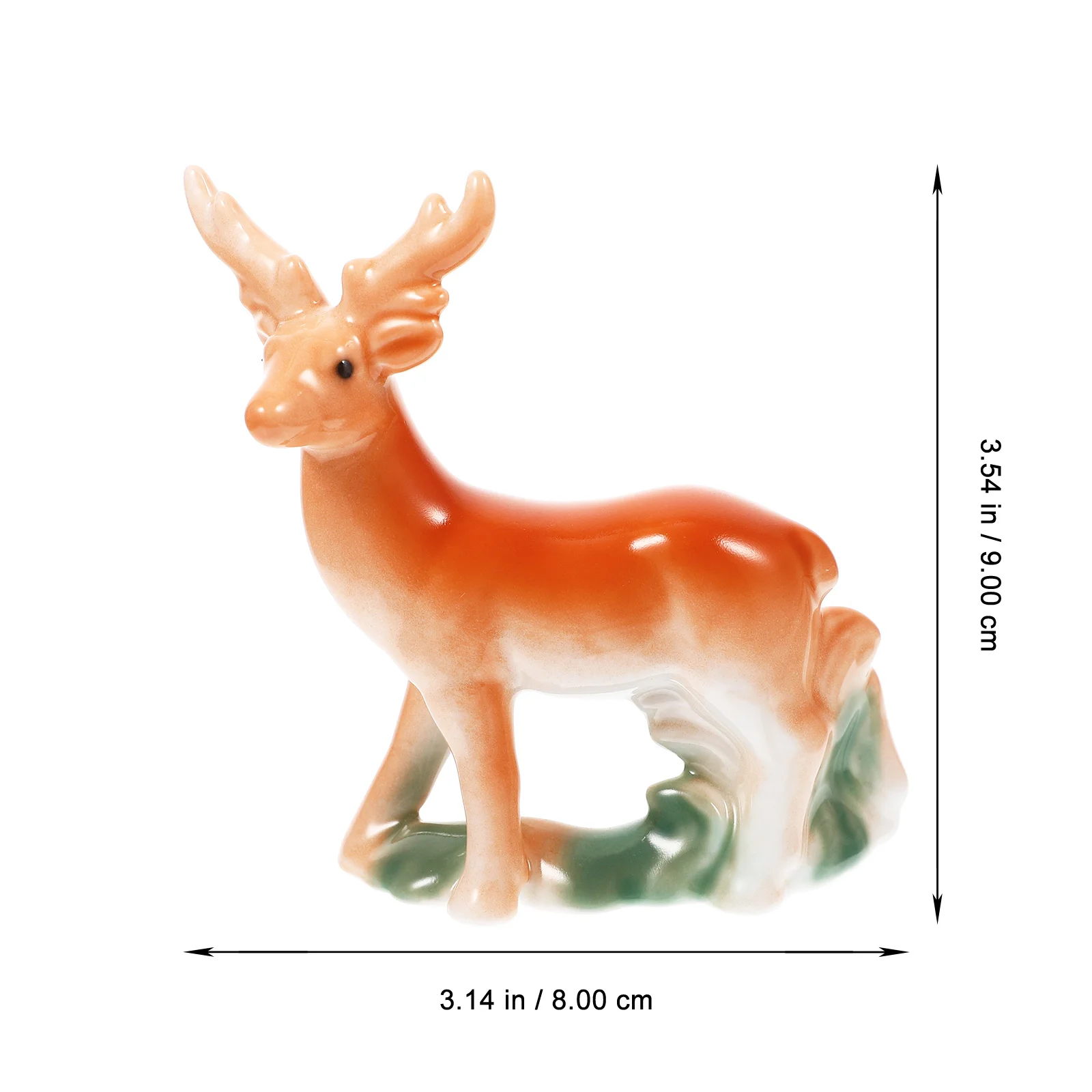 

Ceramic Deer Statue Small Desktop Animal Decor Couple Sculpture Decorative Office and Home Ornament Ceramic Deer Figurine