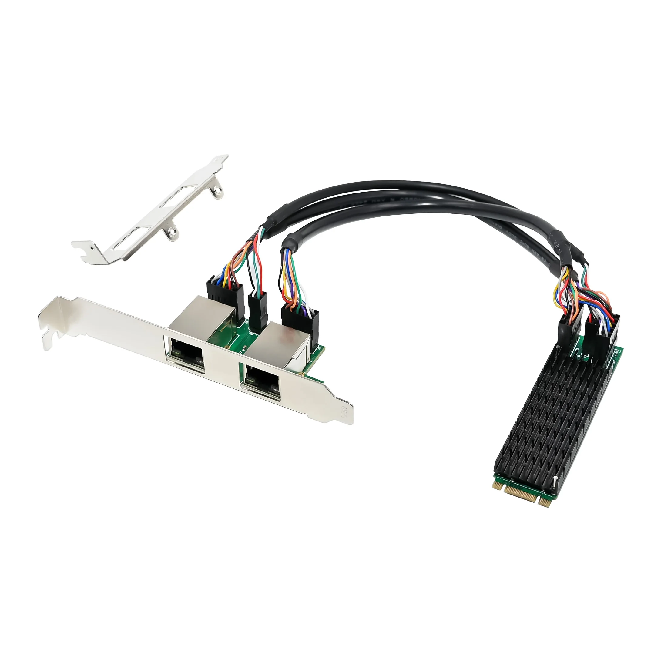 SUNWEIT ST7371 M.2 B=M RTL8125B 3,5W Dual-RJ45 10/100/1000/2.5GM Bekabelde netwerkadapter Interne desktop NIC-voorraad