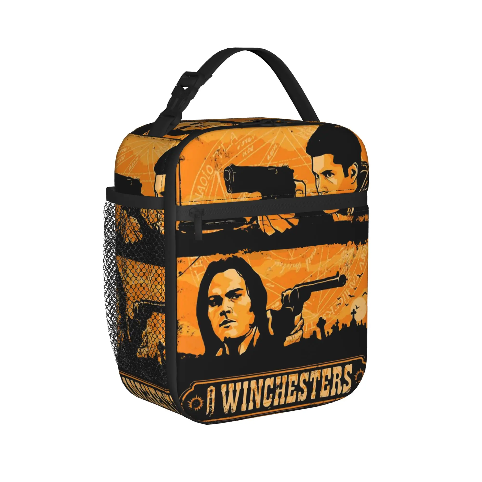 The Winchesters Insulated Lunch Bags High Capacity Supernatural Reusable Cooler Bag Tote Lunch Box Work  Outdoor Bento Pouch
