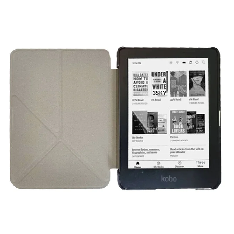 Leather Stand Case For Kobo Nia N306 E Book Reader Shockproof Multi Fold Flip Protective Cover Shell