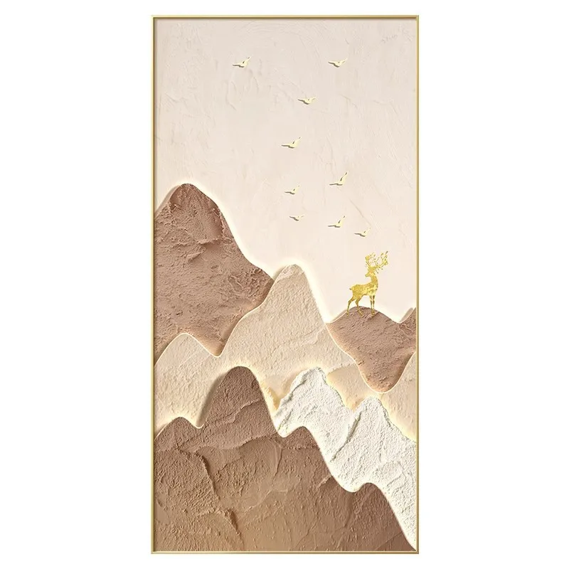 

Entrance decorative painting, modern and simple, mural facing the door