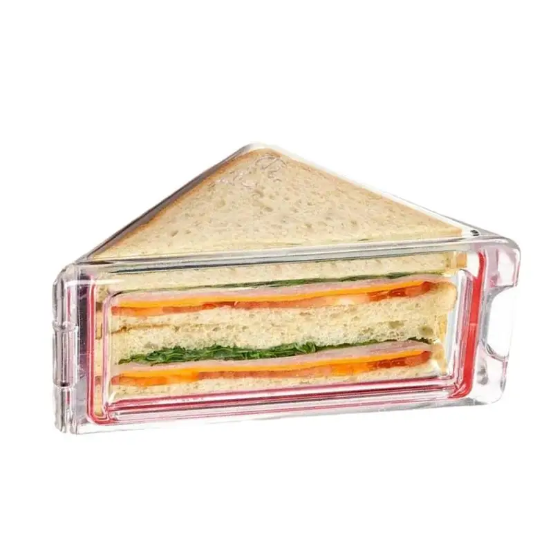 Triangle Bakery Packaging Small Sandwich Box Triangle Sandwich Containers Reusable Sandwich Bags Preservation Box For Schoolbag