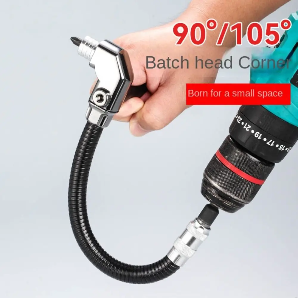 

6,35 мм держатель отвертки из легированной стали, регулируемые детали электроинструмента, шлифовальные аксессуары, черный прямоугольный держатель отвертки