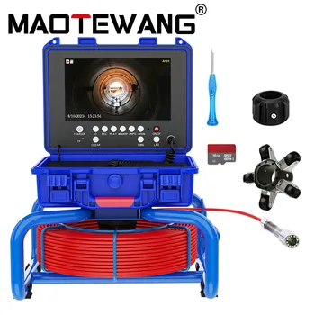 Kamera inspekcyjna do kanalizacji 9-calowy rejestrator DVR Kamera do rur kanalizacyjnych Licznik licznika Kamera endoskopowa Kamera boroskopowa z i samopoziomującą 512H