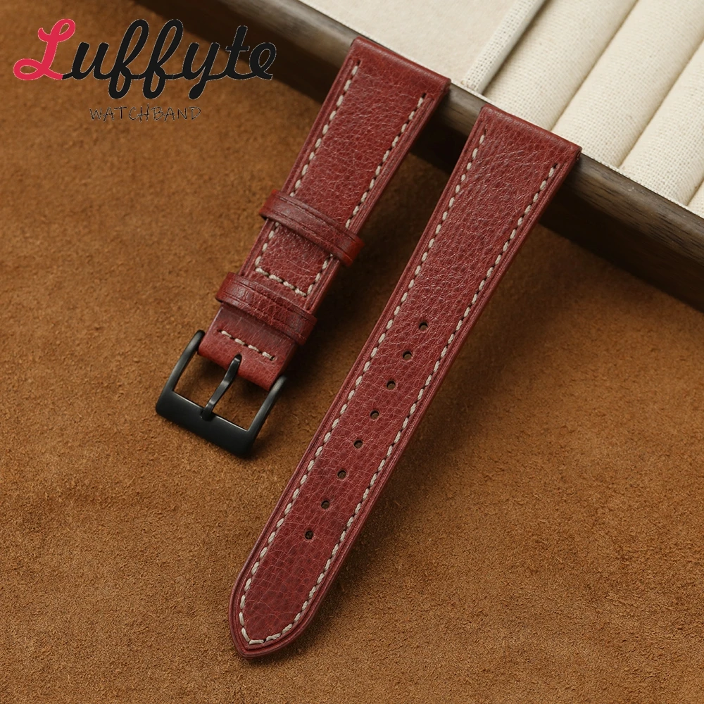 Handgefertigtes Echtlederarmband 20mm 22mm Oberschicht Rindsleder Armband für Männer und Frauen Ersatzarmband