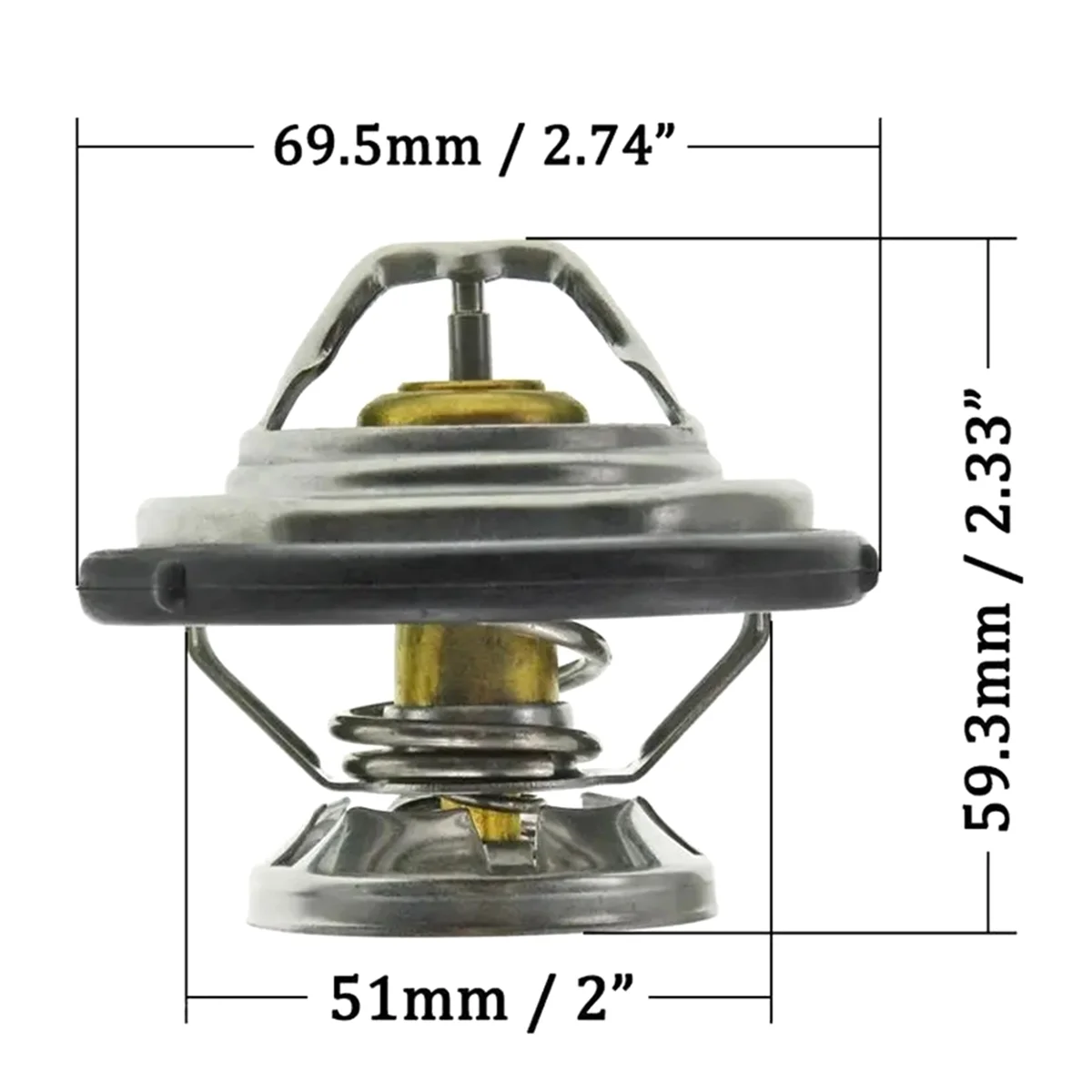 6062030475 6012030076 New Engine Coolant Thermostat 80℃ for Ssangyong Musso Sports 2.9L 2004 2005 2006 2007