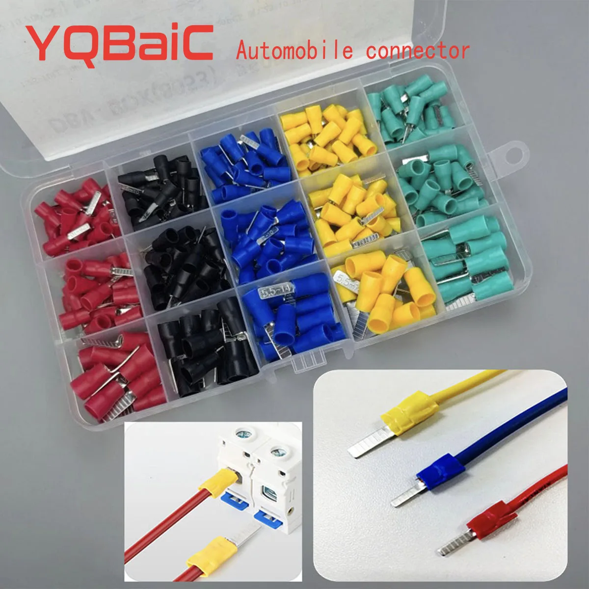 C45 Terminals for DZ47 Air Switch Circuit Breaker Wire Connector Electric Cable Connector Copper Crimp Terminal C45