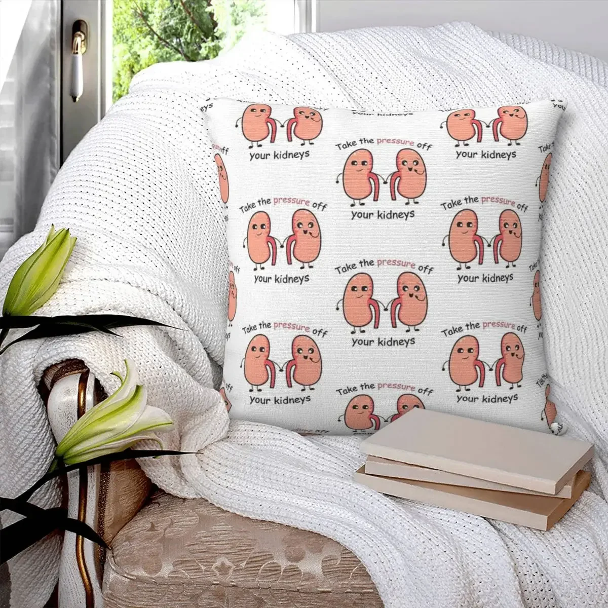 Kidneys Pillowcase Polyester Pillows Cover Cushion Comfort Throw Pillow Sofa Decorative Cushions Used for Bedroom Living Room