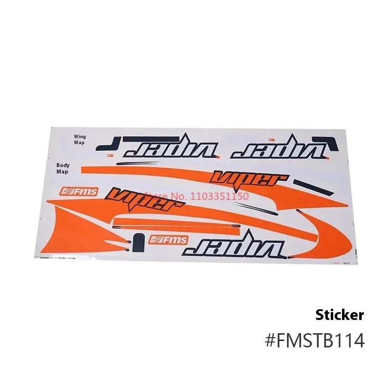 Fms 90mm Culvert Viper Edf Jet Aircraft Specific Accessories Such As Fuselage, Main Wing, Landing Gear, Electronic Retraction