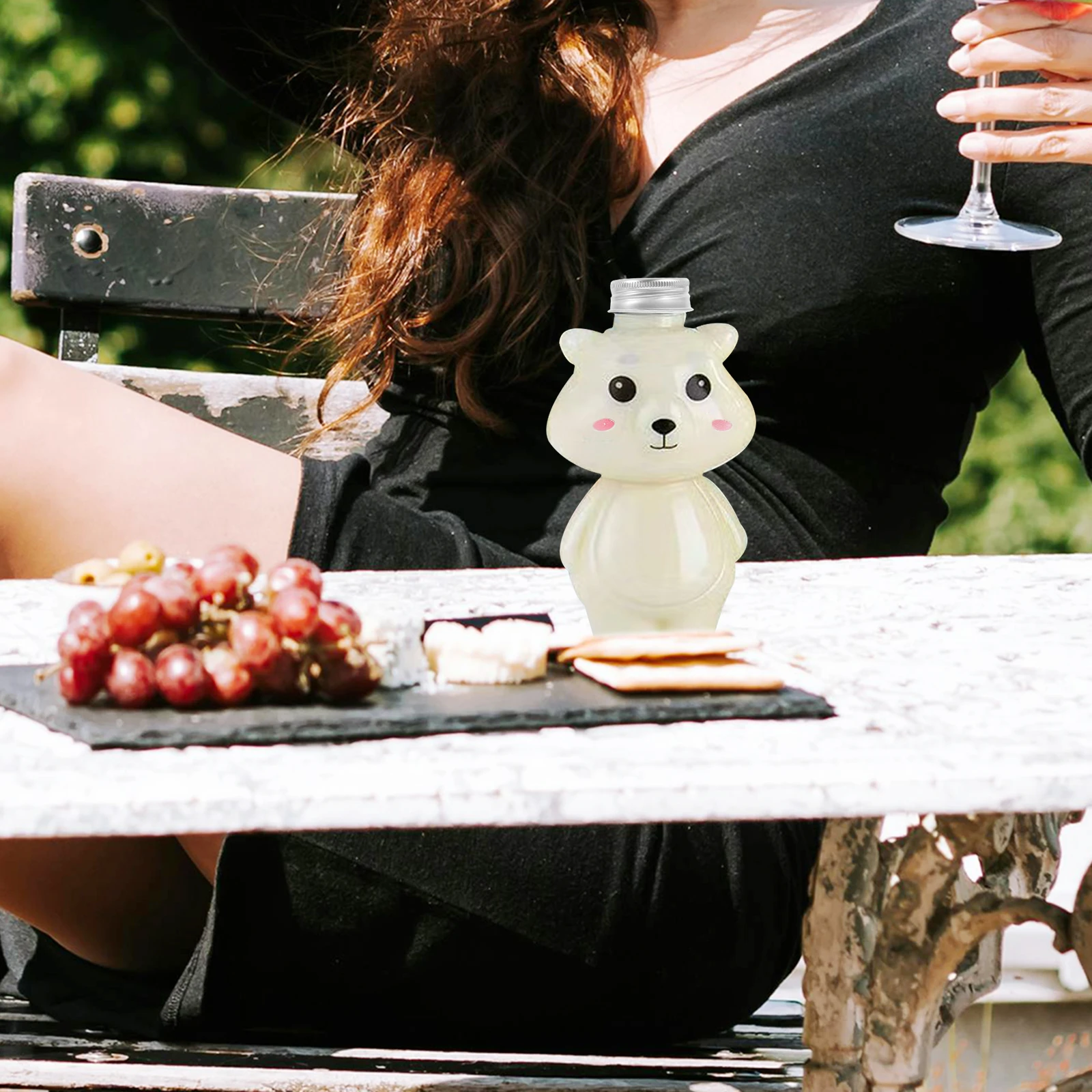 

4 Pcs Cartoon Animal Packaging Bottle Milk Modeling The Pet Juice Containers Animals