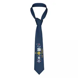 Custom Classic In Science We Trust Neck Ties Men's Personalized Silk Geek Scientist Lab Neckties for Party Cravat