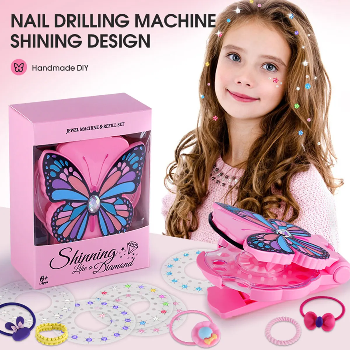 novo-180-225-pcs-joias-de-cabelo-diamantes-brinquedos-diy-para-meninas-maquiagem-beleza-moda-criancas-brincar-casa-vestir-se-presente-com-sem-maquina