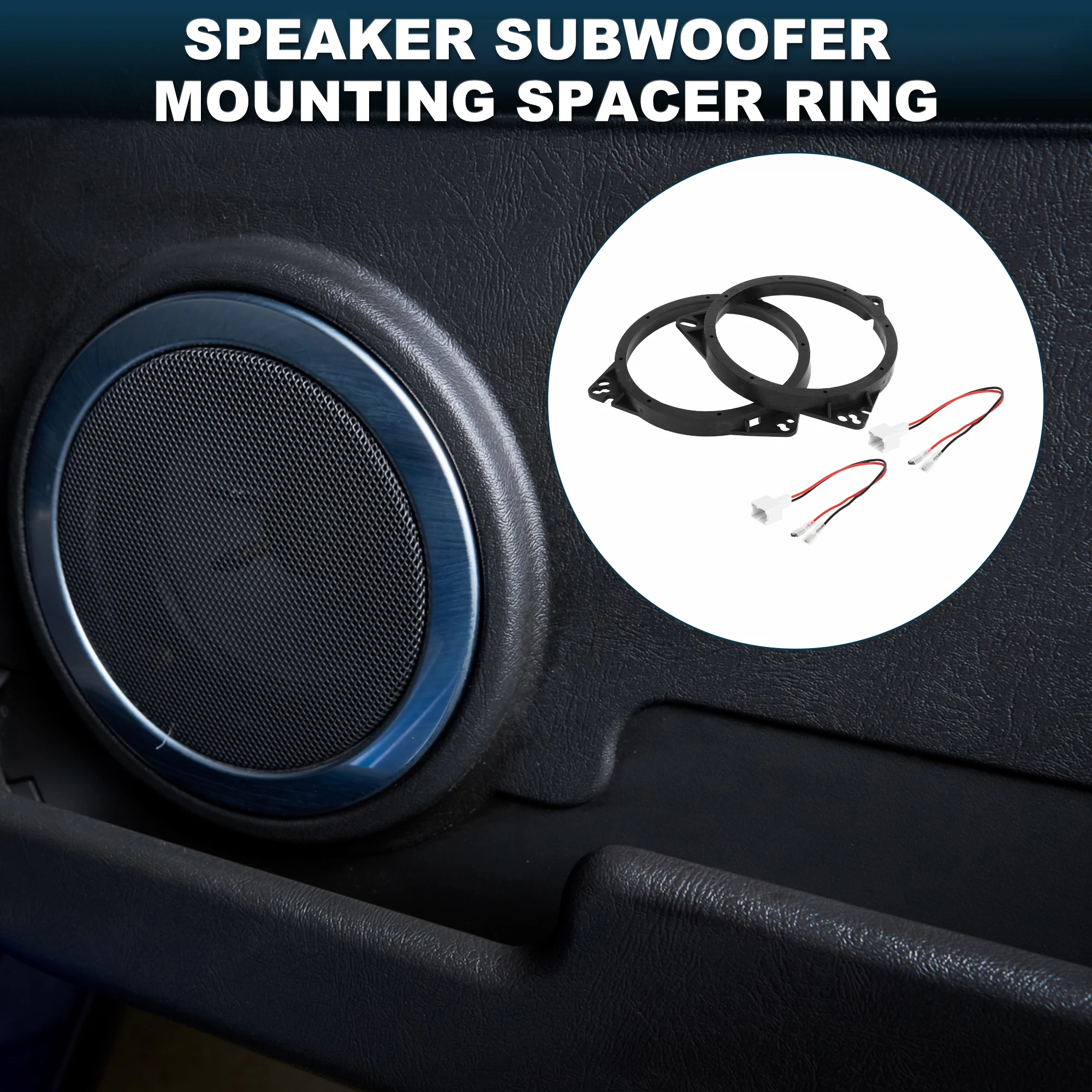 UXCELL Speaker Spacer Ring Tweeter Speaker Spacer Adapter for Toyota for 6.5