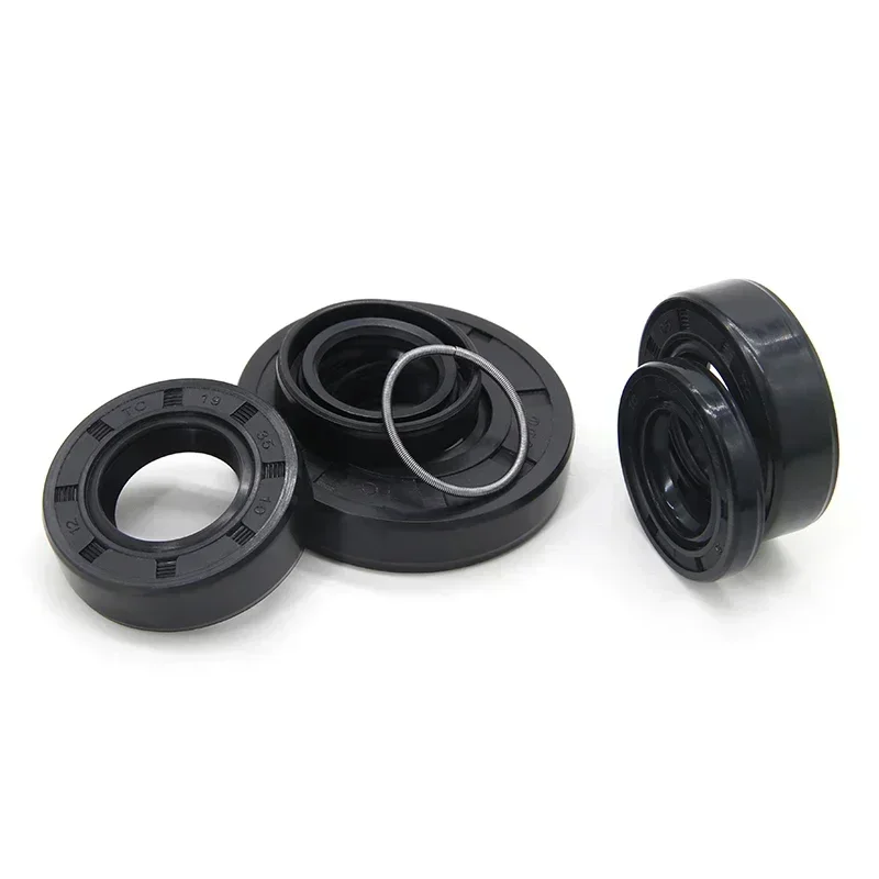 2/5pcs Black NBR Oil Seals ID18mm TC-18*24/25/26/28/30/32/35/40/42/45/47*5/6/7/8/10mm Nitrile Rubber Shaft Double Lip Oil Gasket