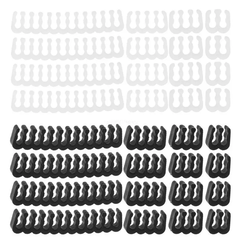 16Pcs/Set PP Cables Comb Clamp Clip Dresser for 2.5-3.2mm PC Power Cables Wiring 4/6/24 Pin Computer Cable Dropship