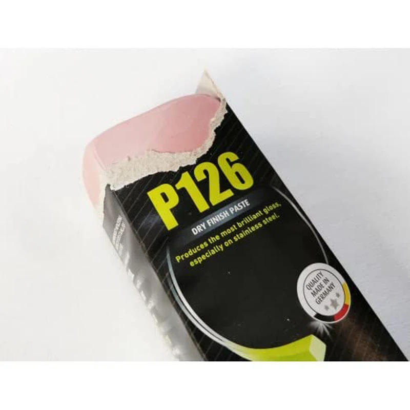 Menzerna P126 Solid Polish Pink Dry-Grease Formula Mirror Finish Final Polishing Compound for Jewelry Stainless Steel