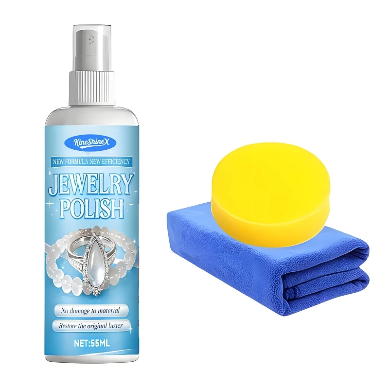 Premium Jewelry Cleaning Solution Effectively Removes Oxidation From Silver Items