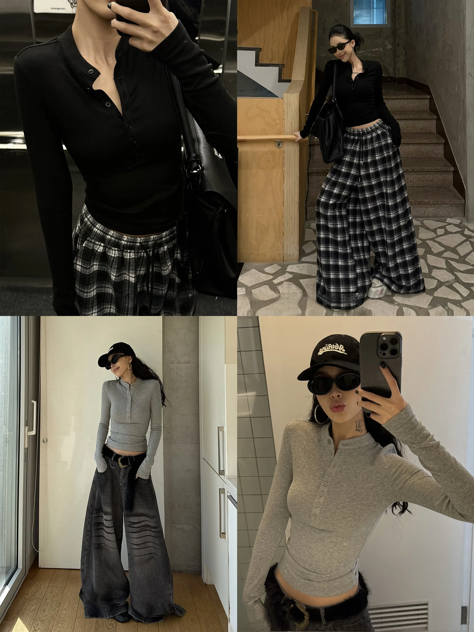 

Женский трикотажный топ Wildern Zero Henry Collar с флисовой подкладкой, облегающий крой, осенне-зимняя коллекция, новый дизайн, укороченный, с длинными рукавами