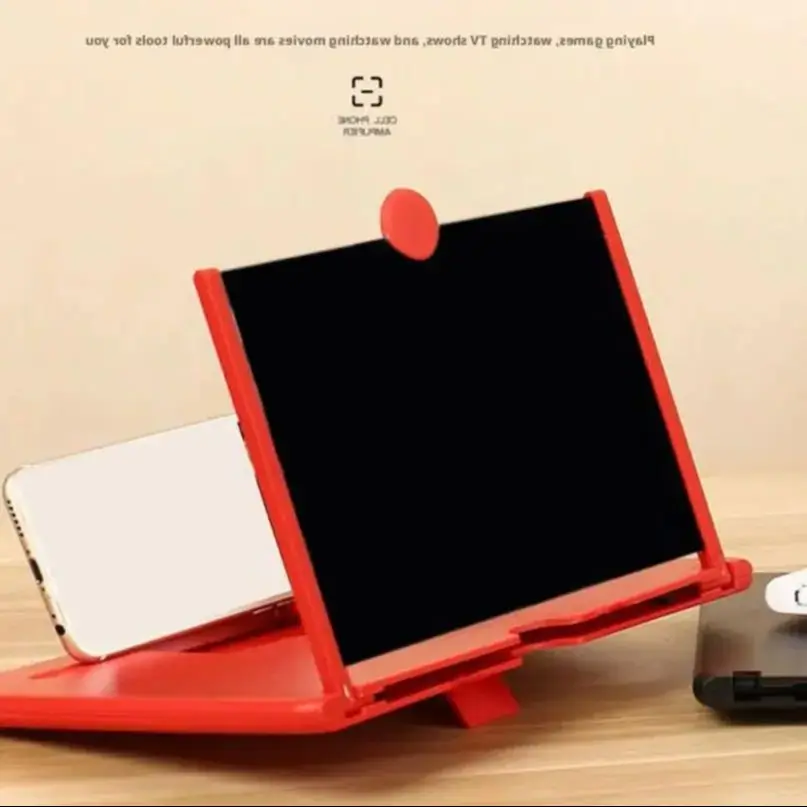 

10-дюймовый/12-дюймовый усилитель экрана мобильного телефона, высокая четкость, защита глаз, защита от синего света, проекционная настольная подставка