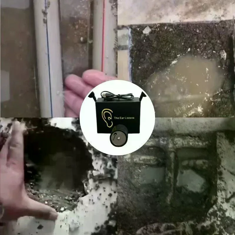All-in-One Sound Detector for Water Leaks in Many Types of Construction Pipes